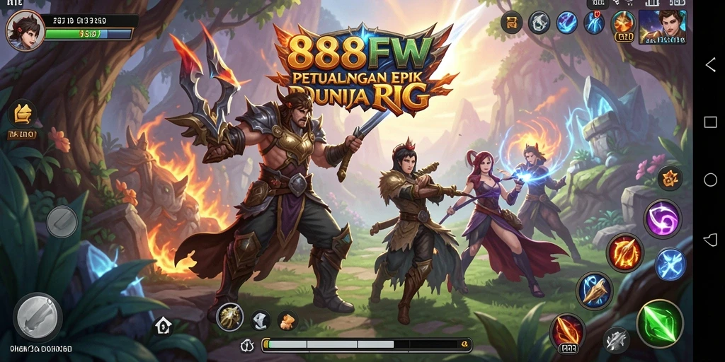 Tampilan gameplay RPG yang seru di 888FW.