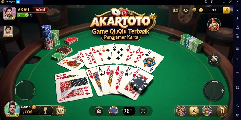 Tampilan gameplay QiuQiu yang menawan dan interaktif di AKARTOTO.