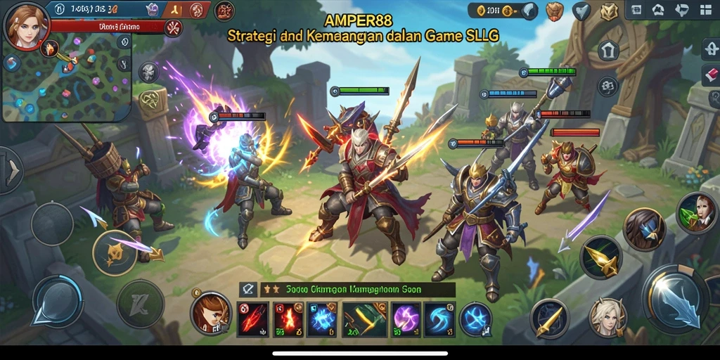 Tampilan gameplay AMPER88 yang penuh strategi dan aksi seru.