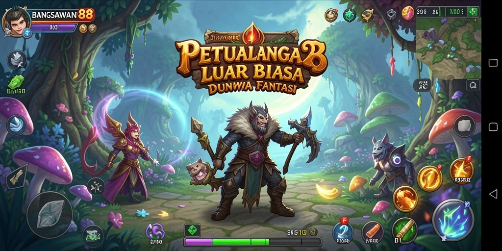 Tangkapan layar BANGSAWAN88 menampilkan aksi seru dalam permainan petualangan.