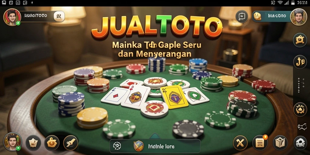 Tampilan screenshot gameplay Gaple yang seru dan interaktif.