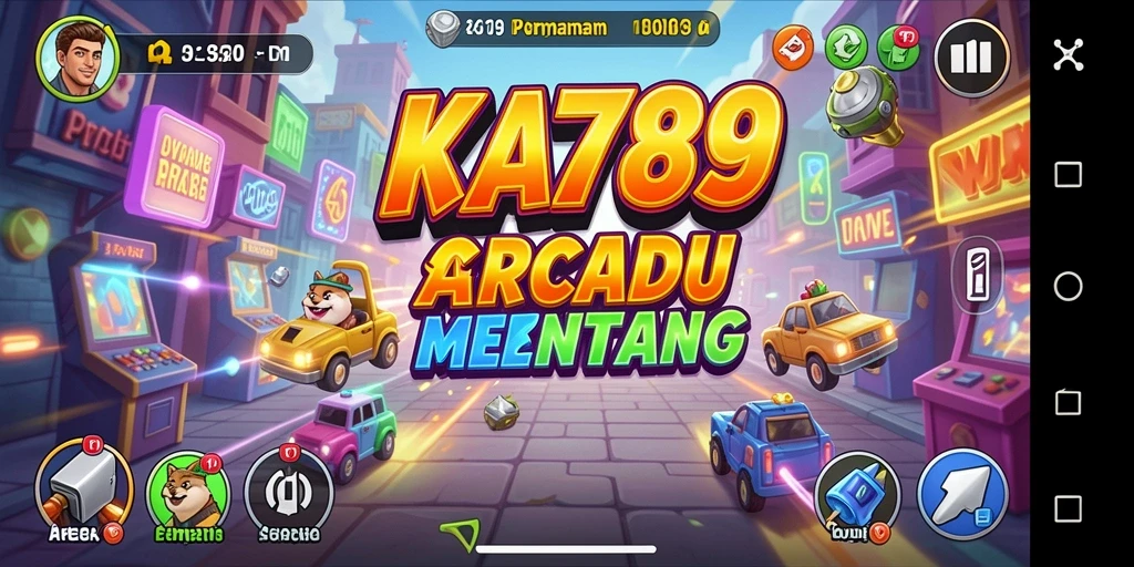 Tangkapan layar utama KA789 menampilkan aksi gameplay yang intens dan seru.