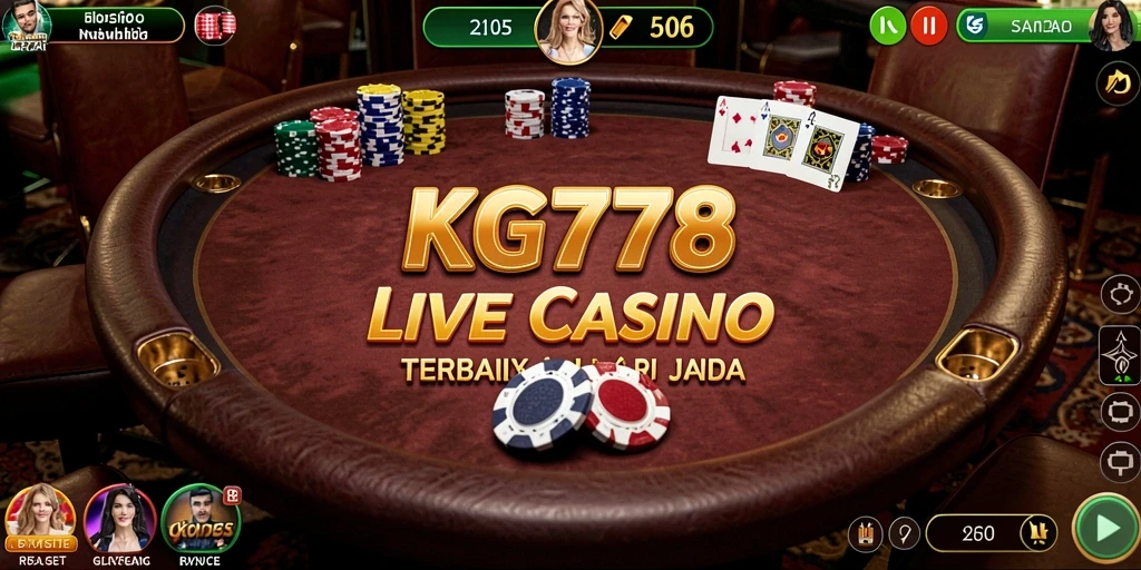 Tampilan gameplay Live Casino yang menegangkan dan interaktif di KG778.