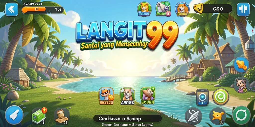 Screenshot dari gameplay LANGIT99 yang seru dan penuh warna.