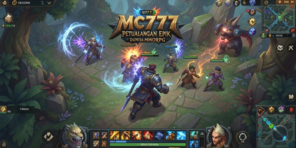 Gameplay epik di dunia penuh petualangan MC777.