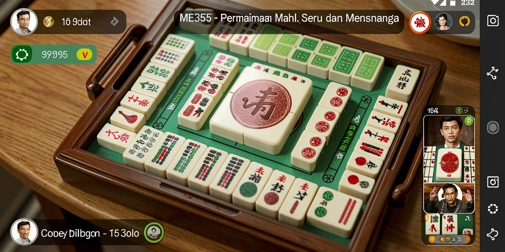 Tampilan screenshot game ME355 yang menunjukkan gameplay Mahjong yang menegangkan.
