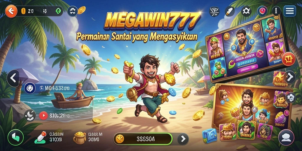Gameplay santai penuh warna dan menyenangkan di MEGAWIN777.