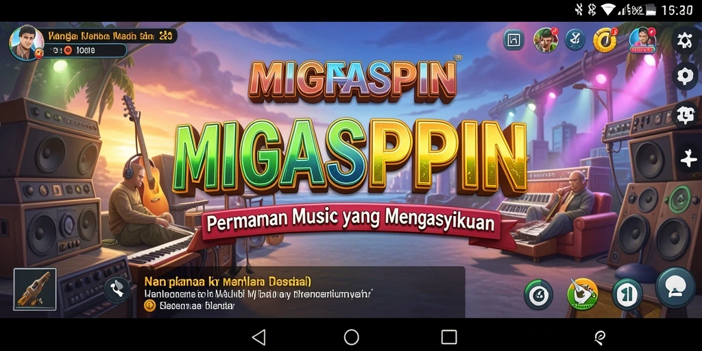 Tampilan gameplay MIGASPIN yang menarik dan interaktif.