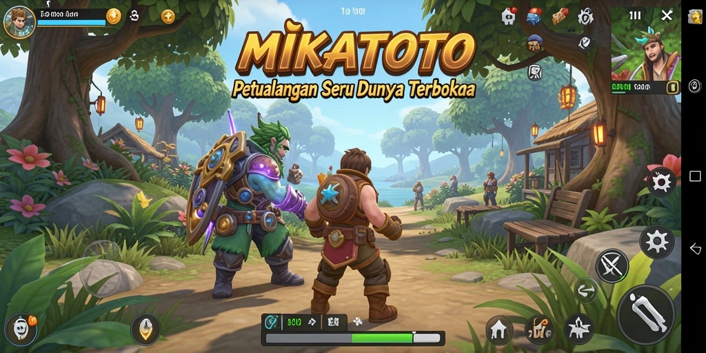 Gameplay MIKATOTO yang menampilkan eksplorasi dunia terbuka.