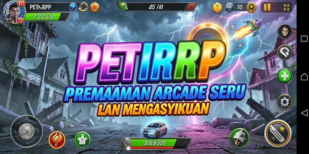 Tampilan seru gameplay PETIRRP yang penuh tantangan dan keseruan.
