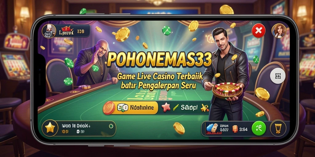 Tampilan gameplay Live Casino di POHONEMAS33 yang menarik dan interaktif.