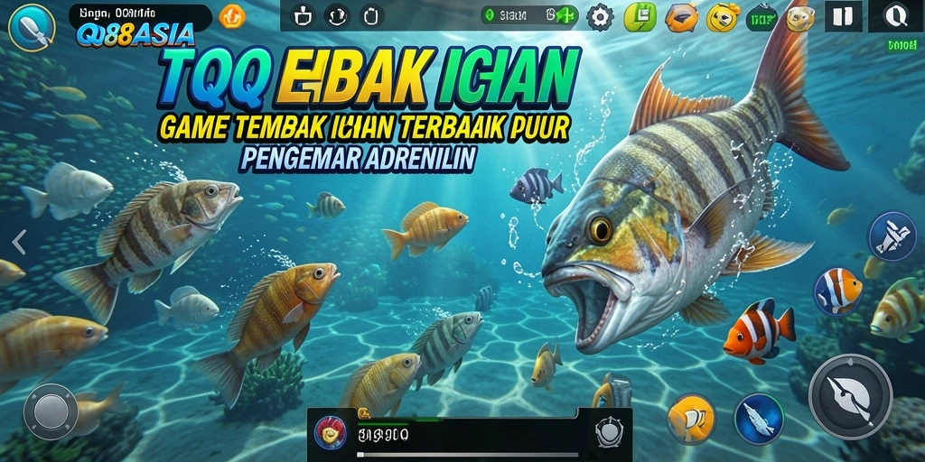 Gameplay seru Tembak Ikan di QQ88ASIA dengan grafis menawan.