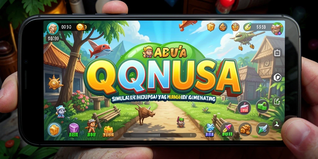 Tampilan gameplay menarik dari QQNUSA dengan karakter dan lingkungan yang interaktif.