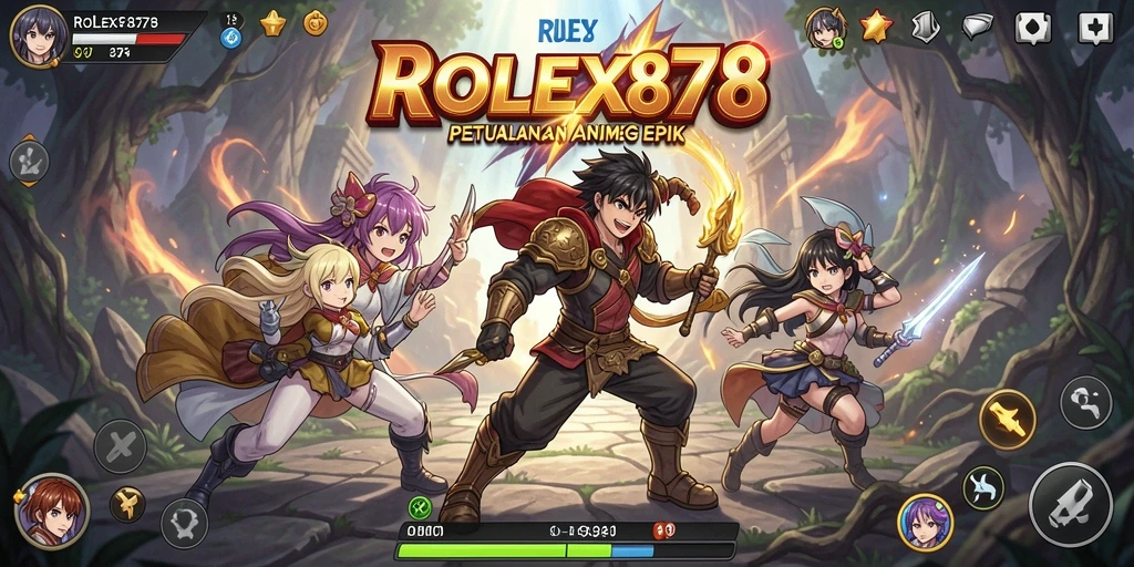 Tampilan gameplay epik dari ROLEX878 yang penuh warna.