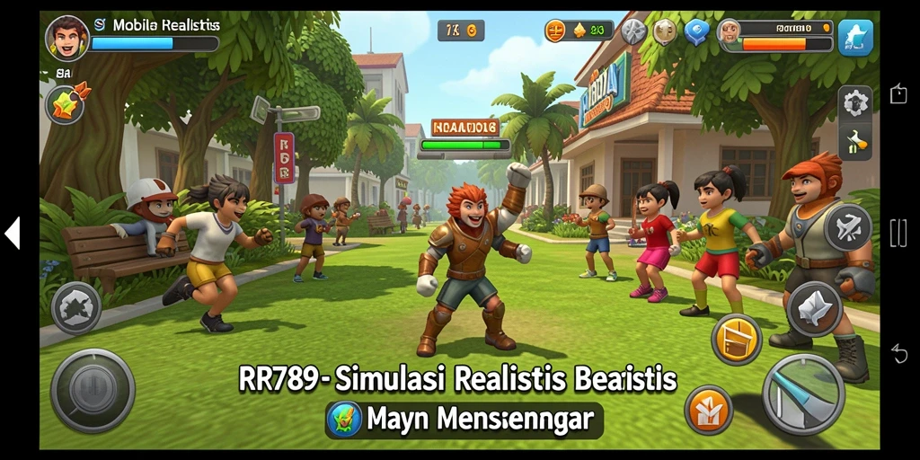 Screenshot gameplay RR789 menampilkan simulasi interaktif yang mendalam.