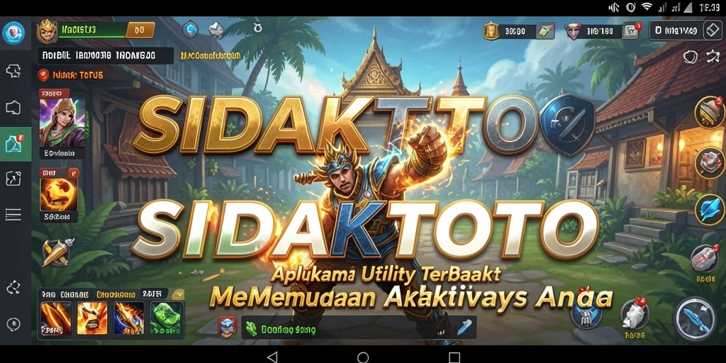 Tampilan antarmuka utama SIDAKTOTO yang mudah digunakan dan fungsional.