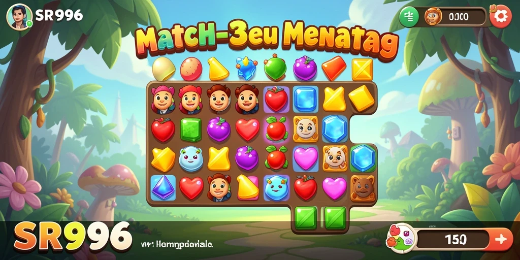 Tampilan gameplay SR996 yang penuh warna dan menarik.