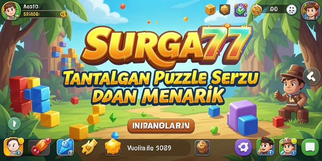 Gameplay seru dan menantang dari SURGA77 di layar.