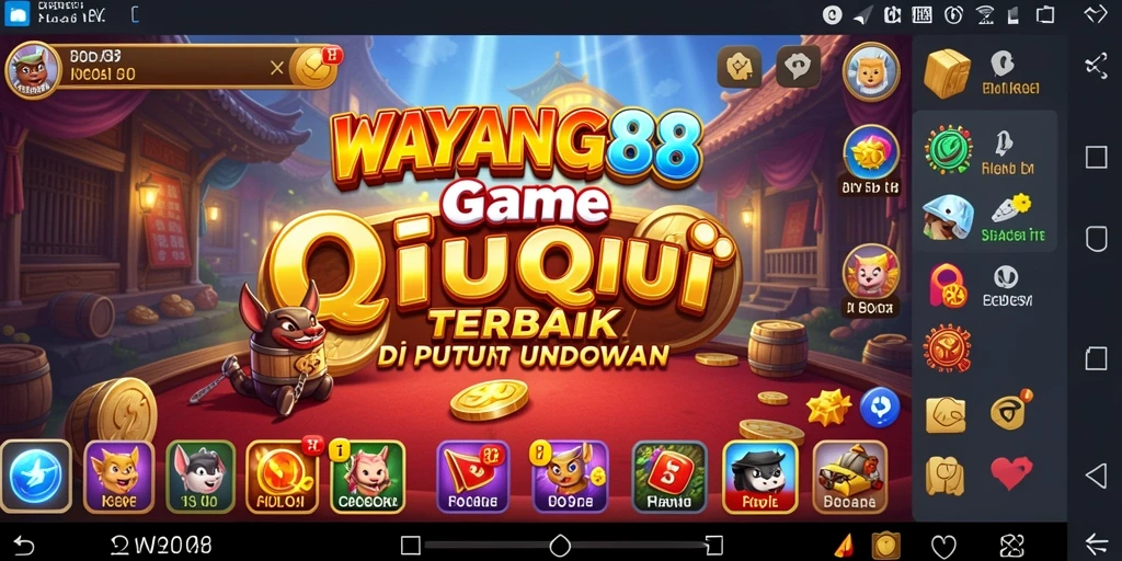 Tampilan gameplay interaktif dari WAYANG88 dalam permainan QiuQiu.